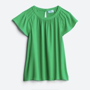 Cece Halime Flutter Sleeve Blouse (Stitch Fix) XL